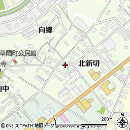愛知県豊橋市向草間町北新切21周辺の地図