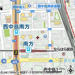 中華 福香源 西中島店周辺の地図