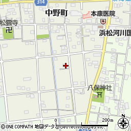 静岡県浜松市中央区中野町4245周辺の地図