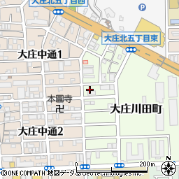 兵庫県尼崎市大庄川田町23周辺の地図