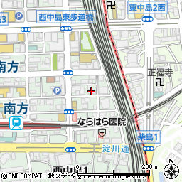 大阪リゾート＆スポーツ専門学校１号館周辺の地図