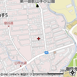 兵庫県神戸市東灘区御影山手4丁目6-4周辺の地図