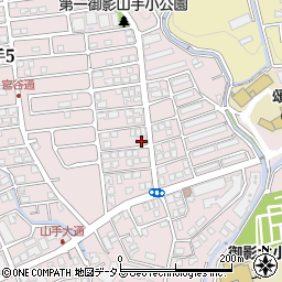 兵庫県神戸市東灘区御影山手4丁目6-23周辺の地図