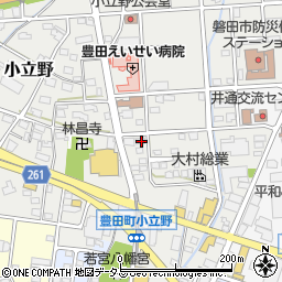 静岡県磐田市小立野156周辺の地図