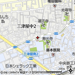 三津屋公園周辺の地図