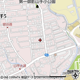 兵庫県神戸市東灘区御影山手4丁目6-3周辺の地図