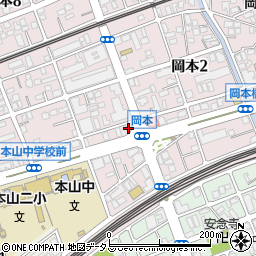 ドミノ・ピザ　東灘岡本店周辺の地図