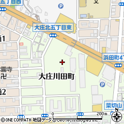 兵庫県尼崎市大庄川田町74周辺の地図