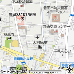静岡県磐田市小立野167周辺の地図