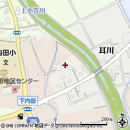 静岡県菊川市耳川周辺の地図