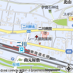 愛知県豊橋市大岩町北元屋敷28周辺の地図