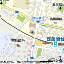 神戸北郵便局配達周辺の地図
