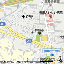 静岡県磐田市小立野229周辺の地図