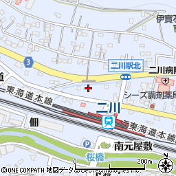愛知県豊橋市大岩町北元屋敷10周辺の地図