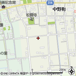 静岡県浜松市中央区中野町4255周辺の地図
