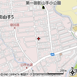 兵庫県神戸市東灘区御影山手4丁目6-12周辺の地図