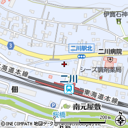 愛知県豊橋市大岩町北元屋敷18周辺の地図
