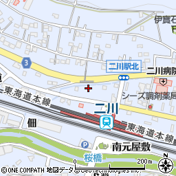 愛知県豊橋市大岩町北元屋敷12周辺の地図