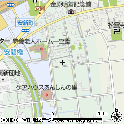 静岡県浜松市中央区安間町57周辺の地図