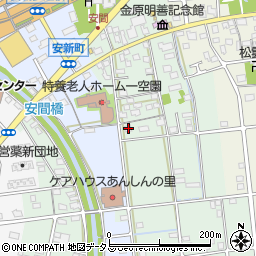 静岡県浜松市中央区安間町56周辺の地図