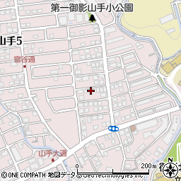 兵庫県神戸市東灘区御影山手4丁目6-16周辺の地図