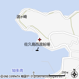 西尾市役所　佐久島西渡船場周辺の地図