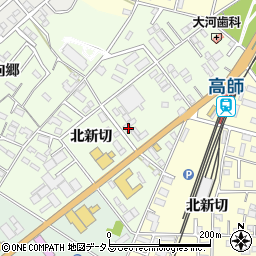 愛知県豊橋市向草間町北新切103周辺の地図