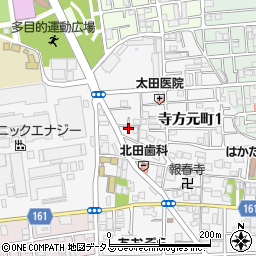 大阪府守口市寺方元町1丁目21-2周辺の地図