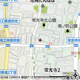 兵庫県尼崎市常光寺1丁目26周辺の地図