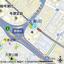 兵庫県西宮市今津水波町12周辺の地図