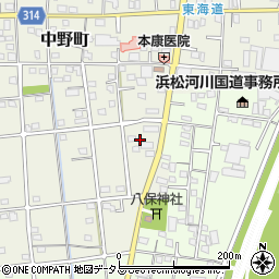 静岡県浜松市中央区中野町4225周辺の地図