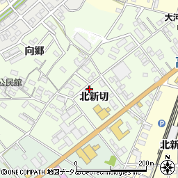 愛知県豊橋市向草間町北新切112周辺の地図