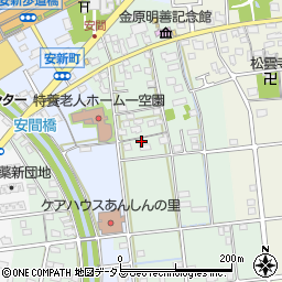 静岡県浜松市中央区安間町58周辺の地図