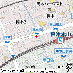セブンイレブン神戸岡本２丁目店周辺の地図
