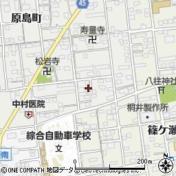 静岡県浜松市中央区原島町40周辺の地図