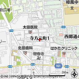 クラール寺方元町周辺の地図