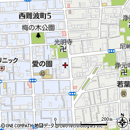 阪神ヤクルト　なにわサロン周辺の地図