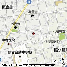 静岡県浜松市中央区原島町41周辺の地図
