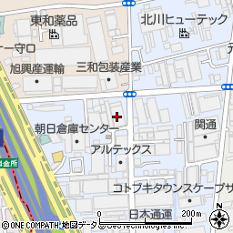 三和包装産業株式会社　第一倉庫周辺の地図