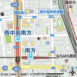 魚人 西中島店周辺の地図