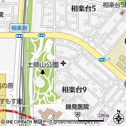 京都府木津川市相楽台9丁目10周辺の地図