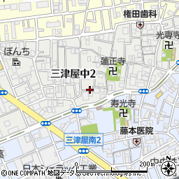 大阪府大阪市淀川区三津屋中2丁目6周辺の地図