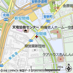 静岡県浜松市中央区安間町788周辺の地図