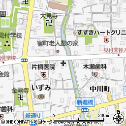 静岡県磐田市宿町周辺の地図