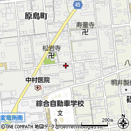 静岡県浜松市中央区原島町62周辺の地図