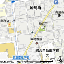 静岡県浜松市中央区原島町597周辺の地図