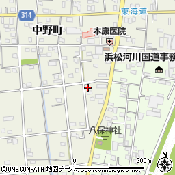 静岡県浜松市中央区中野町4224周辺の地図
