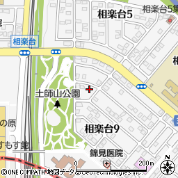 京都府木津川市相楽台9丁目10-7周辺の地図