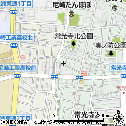 兵庫県尼崎市常光寺1丁目25-24周辺の地図