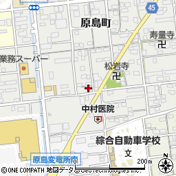 静岡県浜松市中央区原島町598周辺の地図
